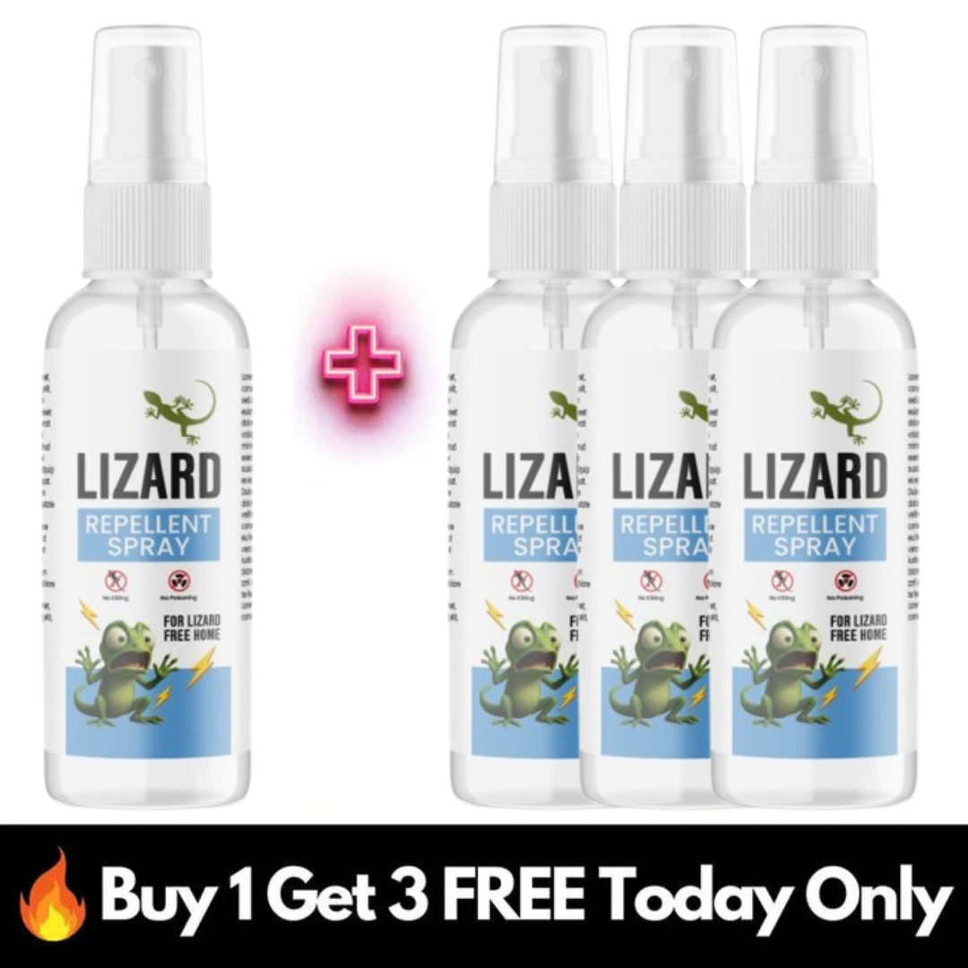 Natural Lizard Repellent Spray (Pack of 4 Bottles)